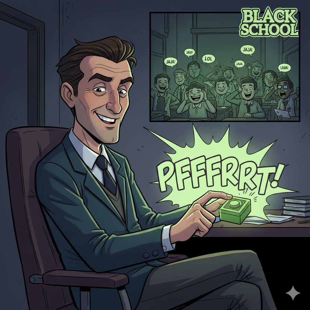 Profe usando la caja - Final cómico