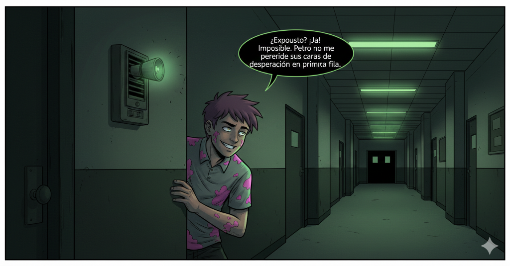 Prota espiando desde la esquina