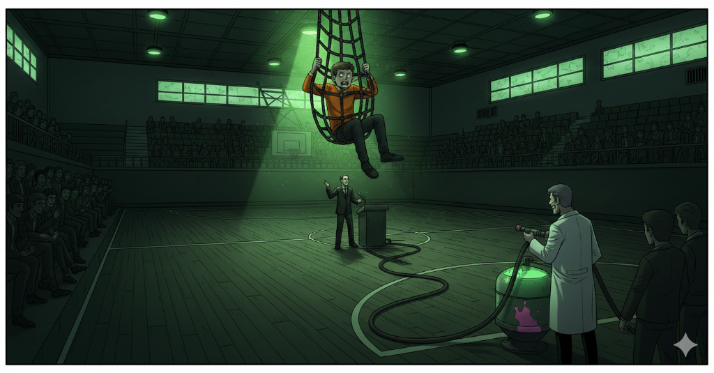 Prota atrapado en una red